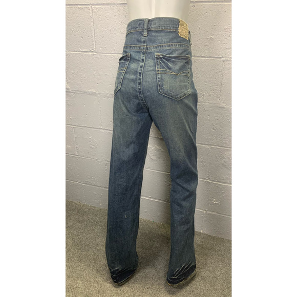 Z. Cavaricci Authentic Vintage Painted Rhinestone Peacock Jeans Mid Rise Size 10 - Picture 13 of 14
